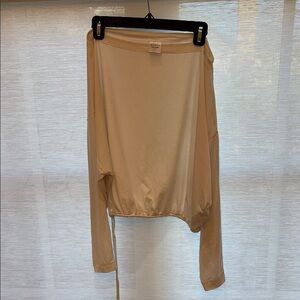 Athleta cream top size M drawstring adjustable.